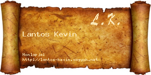 Lantos Kevin névjegykártya